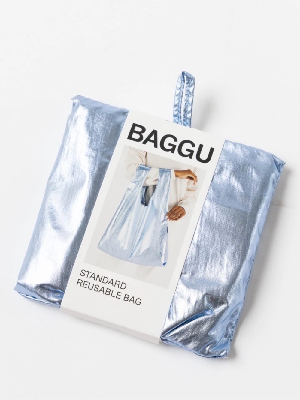 BAGGU: Standard Reusable “Metallic Light Blue”🦋